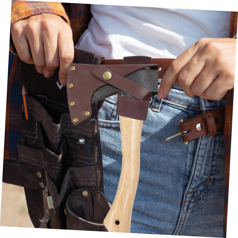 Axe Protective Cover Storage Sleeve with Belt Attachment for Camping Hiking Outdoor Tools - Image 5
