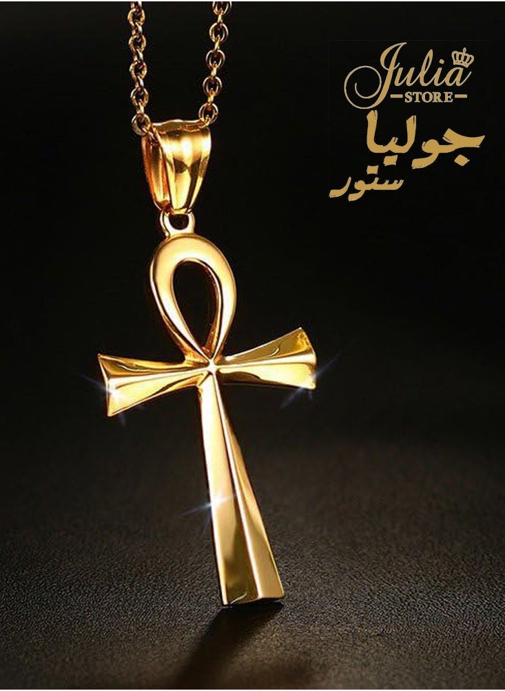 18K Gold Plated Stainless Steel Ancient Egypt Life Key Jewelry 18K Gold Plated Ankh Key Pharaoh Pendant Pharaoh Pendants with Chain 50cm Gift Women Men Best Seller - pzsku/Z51C57C354A556C7B36D6Z/45/_/1728474272/ec4ff393-caa7-49cb-8803-a25b77310e2d