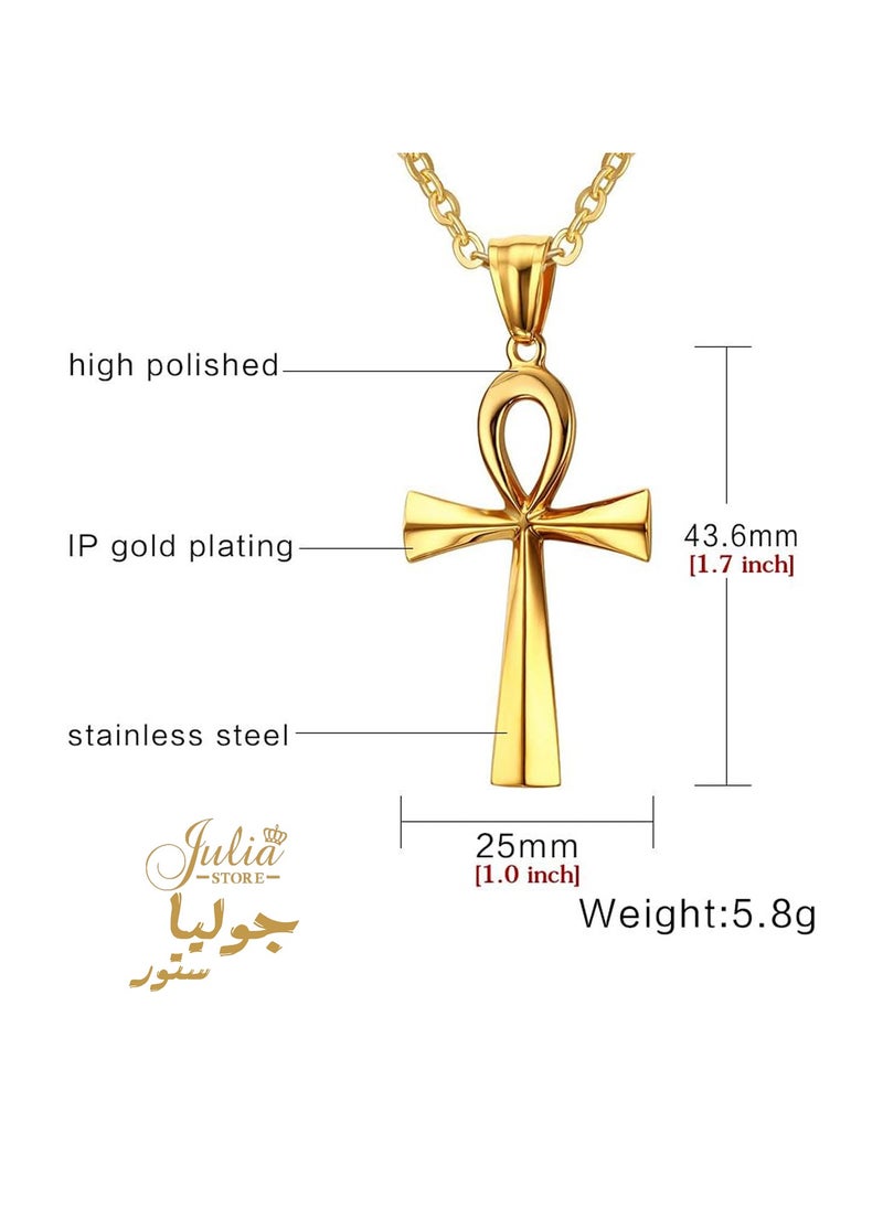 18K Gold Plated Stainless Steel Ancient Egypt Life Key Jewelry 18K Gold Plated Ankh Key Pharaoh Pendant Pharaoh Pendants with Chain 50cm Gift Women Men Best Seller - pzsku/Z51C57C354A556C7B36D6Z/45/_/1728474424/c1b970aa-dfb1-4eac-861f-46e87c0deff9