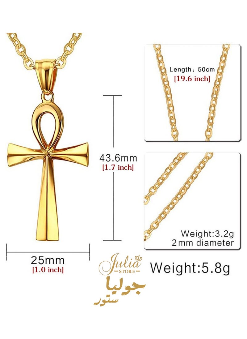 18K Gold Plated Stainless Steel Ancient Egypt Life Key Jewelry 18K Gold Plated Ankh Key Pharaoh Pendant Pharaoh Pendants with Chain 50cm Gift Women Men Best Seller - pzsku/Z51C57C354A556C7B36D6Z/45/_/1728474529/dd921018-6a23-4925-ad40-e560c8f29e9b