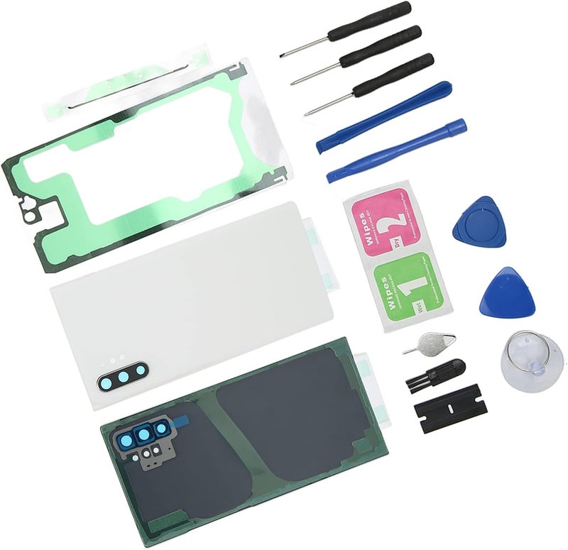 White Rear Glass Replacement Kit Professional DIY Repair Tool for Smartphone - Image 1