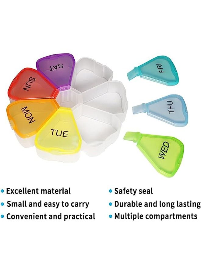 Ocean 7-Sided Portable Pill Box Medicine Planner Small Case - Image 2