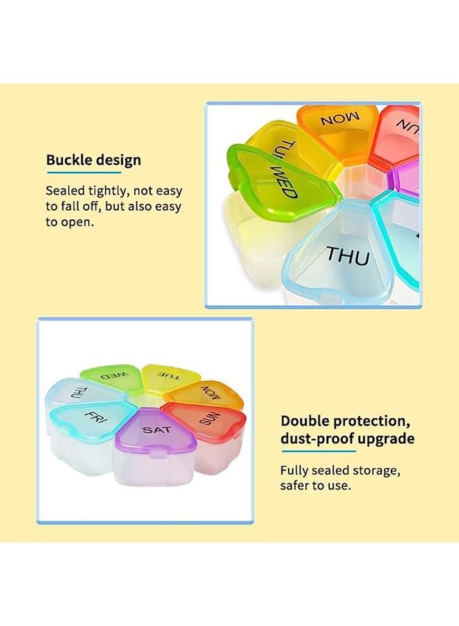 Ocean 7-Sided Portable Pill Box Medicine Planner Small Case - Image 4