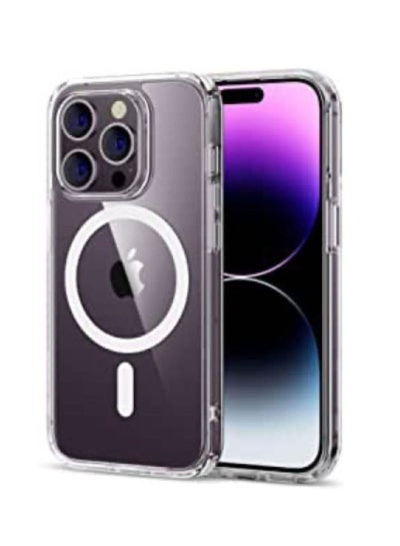 Magnetic Designed for iPhone 14 Pro Max Case 6.7 Inch, Strong Magnets Non-Yellowing Military Grade Protection Compatible with Mag Safe Protective Slim Cover Clear  - Image 1