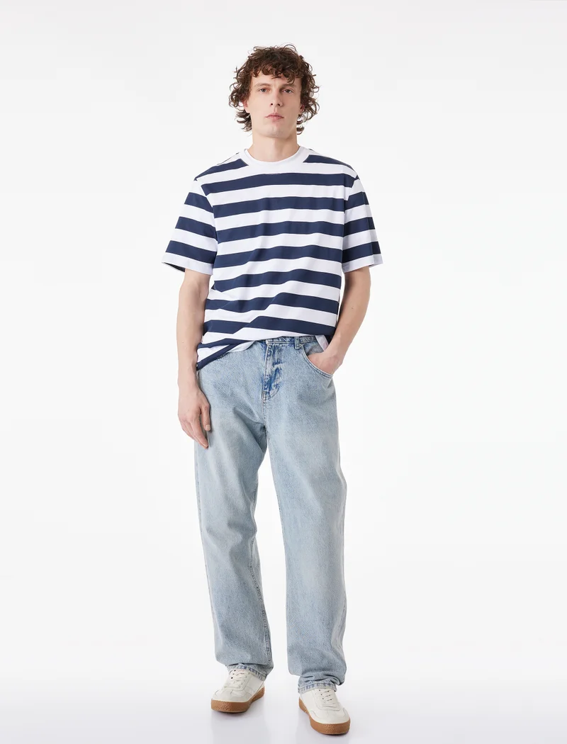 كوتون Cotton Striped T-Shirt