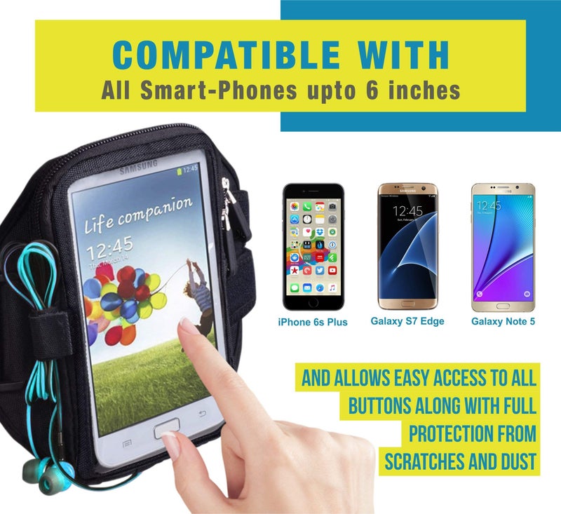 TANTRA Mobi-Case Sports Armband Mobile Holder Pouch for Mobile Upto 6 inches - Image 2