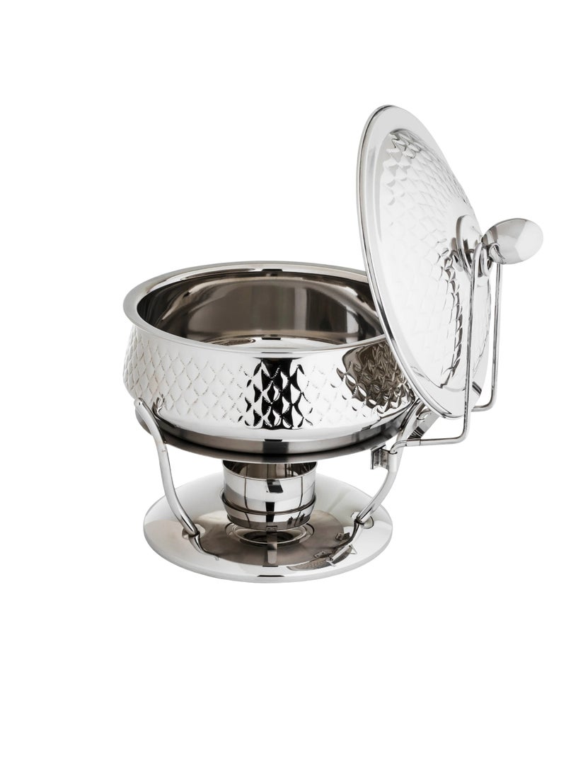Maxima - Round Stainless Steel Chaffing Dish with Lid 4L - Image 1