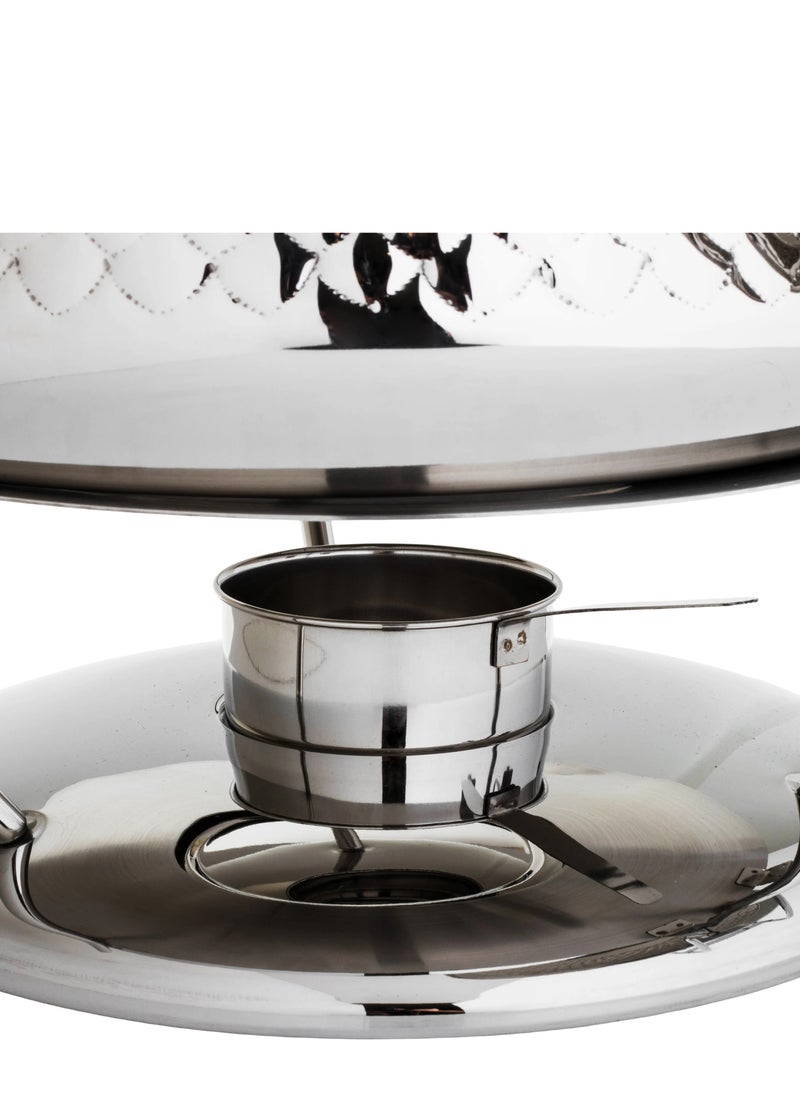 Maxima - Round Stainless Steel Chaffing Dish with Lid 4L - Image 1