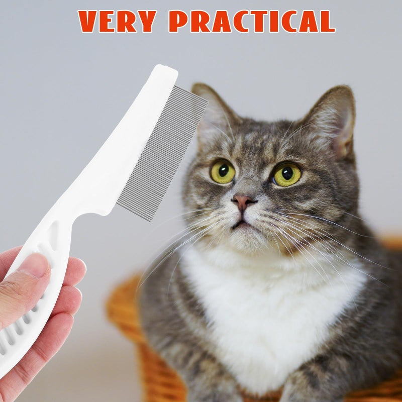 Large Metal Pet Flea Comb for Dogs Cats Dematting Grooming Tool Hair Removal - Image 5