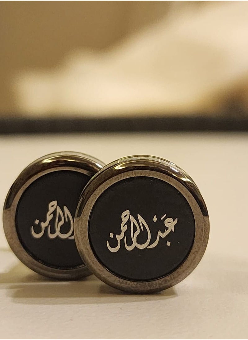 Generic - Elegant Unique Cufflinks for Men with Different Names - Image 1