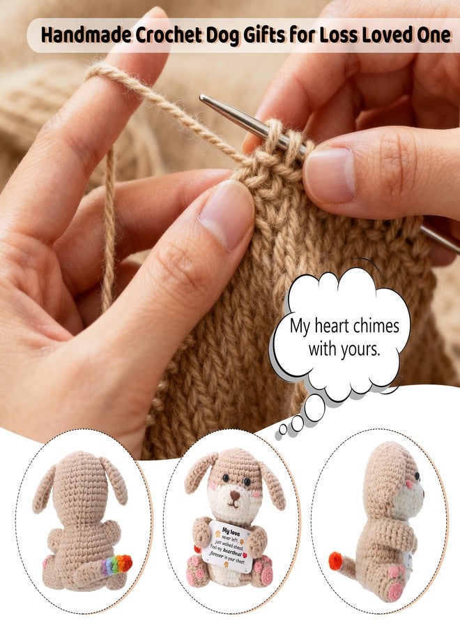 Hoemwarm Dog Memorial Gifts 26" Pet Memorial Wind Chime with Crochet Doll Loss of Dog Sympathy Gift Pet Loss Passing Away Remembrance Bereavement Gift - Image 5