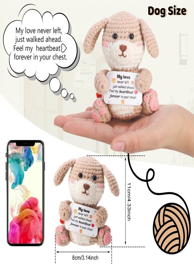 Hoemwarm Dog Memorial Gifts 26" Pet Memorial Wind Chime with Crochet Doll Loss of Dog Sympathy Gift Pet Loss Passing Away Remembrance Bereavement Gift - Image 4