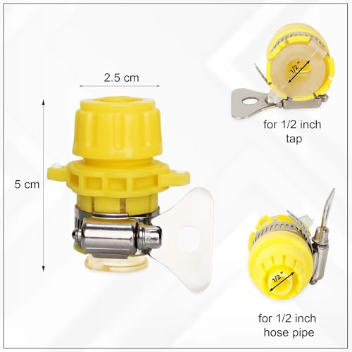 GLUN® Garden Tap to Watering Hose Connector, Universal Faucet Tap and Pipes Connector, Leak-Proof Tap Connector to Hose Adapter - Image 3