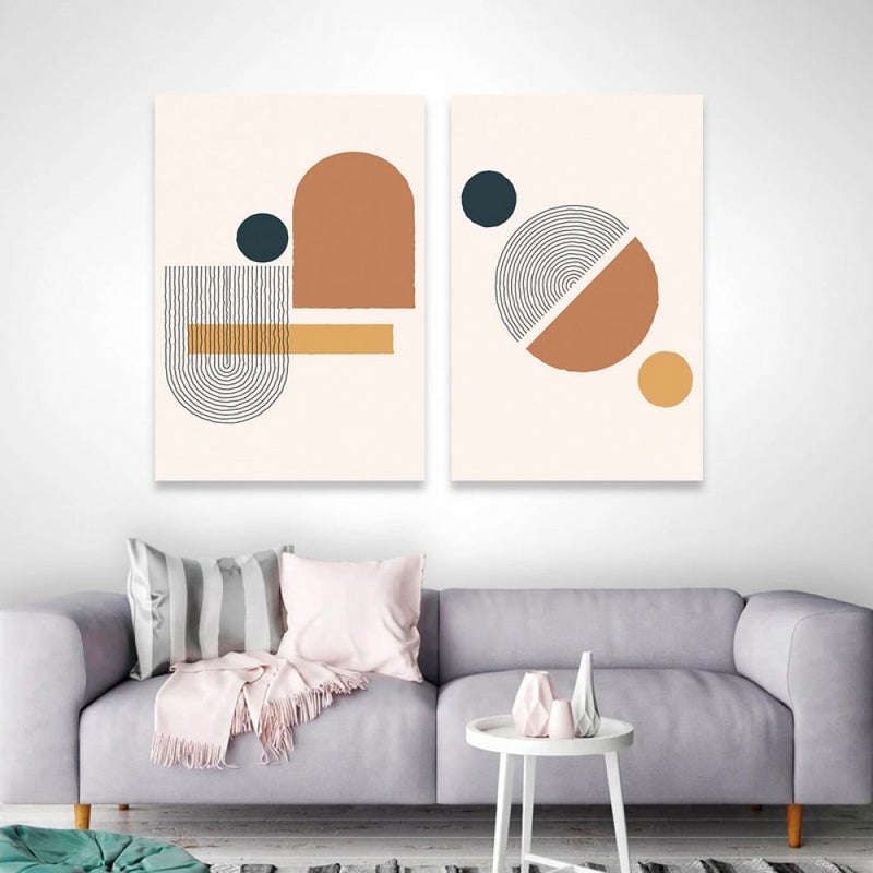 Marktna Modern double canvas painting - Image 1