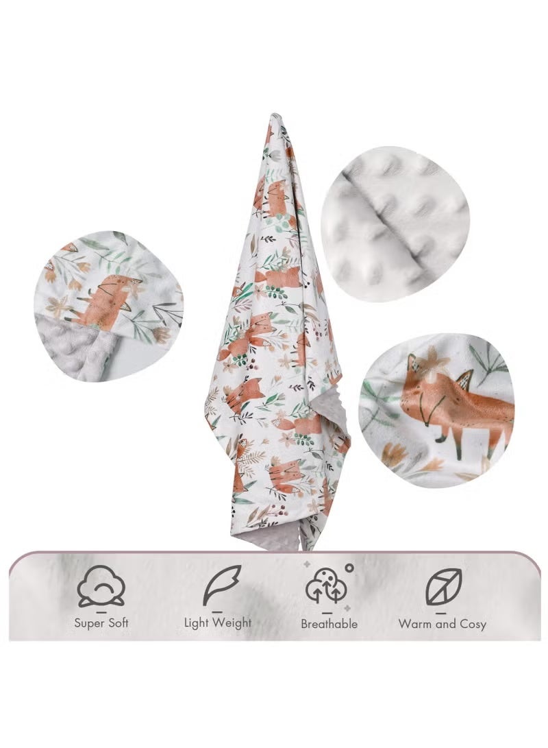 MIXDE Kids Baby Blanket Newborn Gifts, Soft Plush Blankets with Dotted Backing, Fleece Fabric Essentials for Unisex, Toddlers, Boys Girls 75x100cm - Image 2
