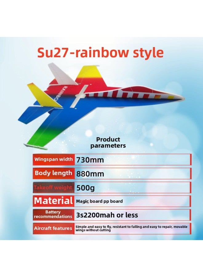 SU27 Fall-resistant Magic Board Air Aircraft Fixed Wing Model Aircraft Remote Control Aircraft Accessories Shell Template-Color:SU27 Special Police  - Image 5