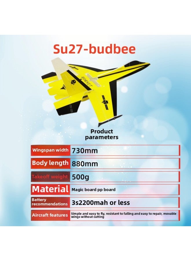 SU27 Fall-resistant Magic Board Air Aircraft Fixed Wing Model Aircraft Remote Control Aircraft Accessories Shell Template-Color:SU27 Special Police  - Image 4