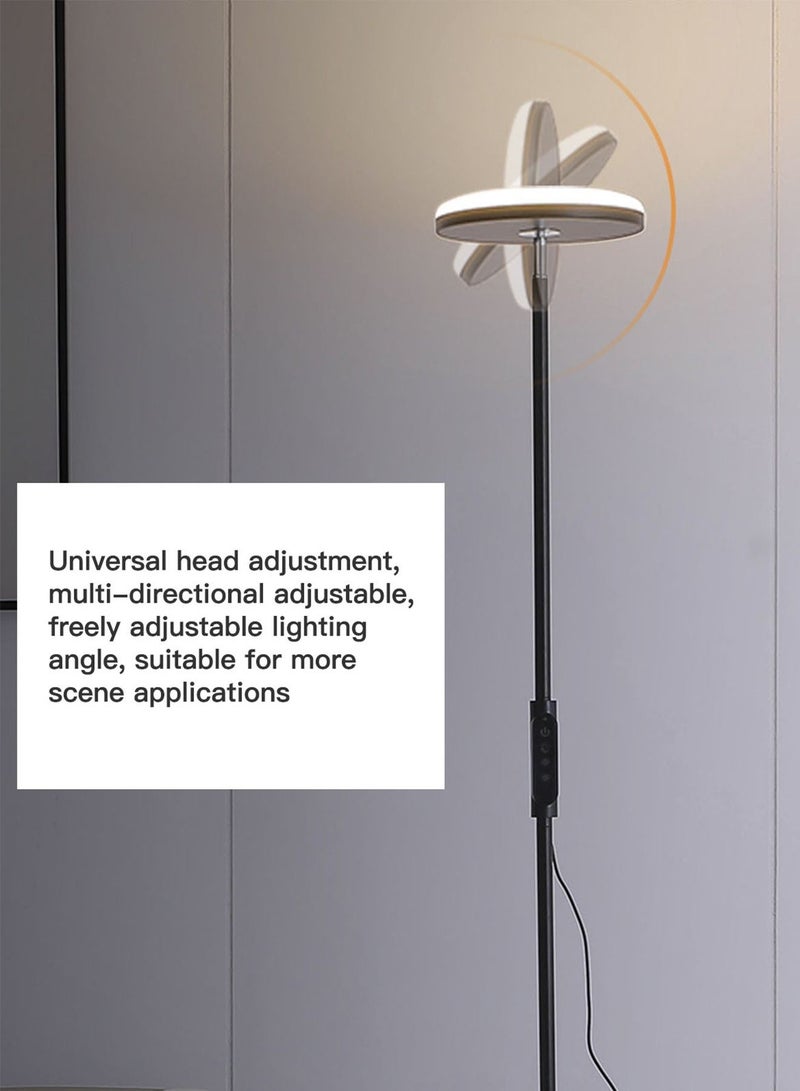 Sharpdo Modern LED Vertical Floor Lamp Nordic Three Colors Adjustable Standing Light For Living Room Bedroom 18W - Image 3
