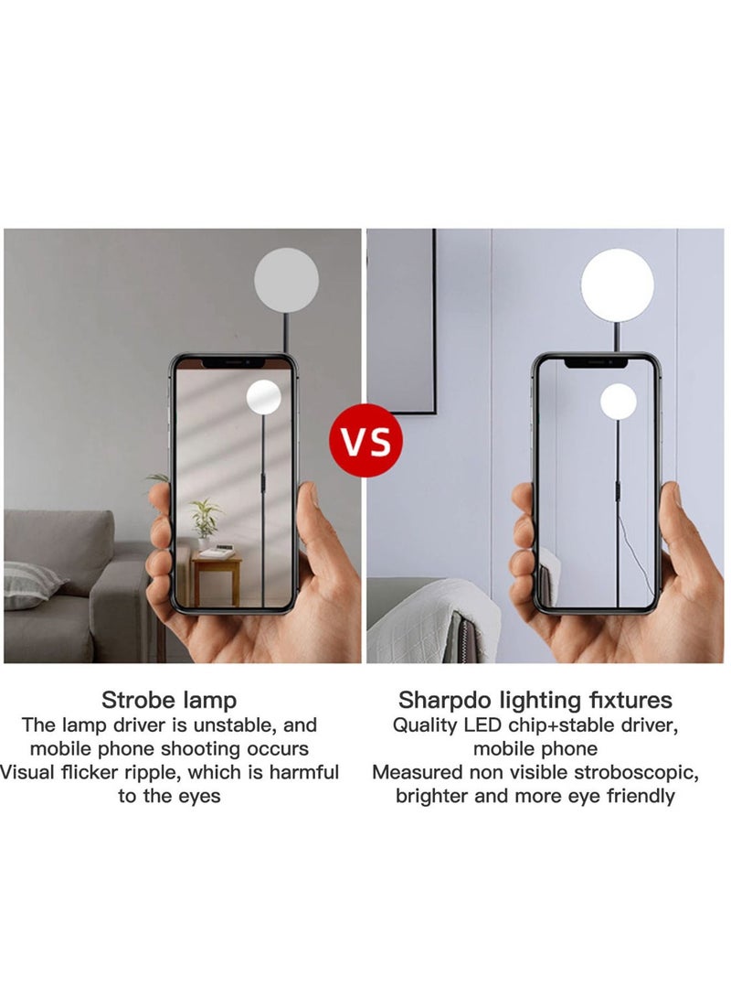 Sharpdo Modern LED Vertical Floor Lamp Nordic Three Colors Adjustable Standing Light For Living Room Bedroom 18W - Image 4