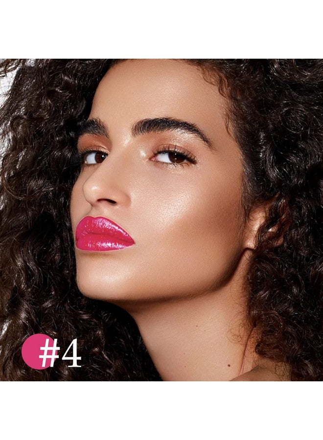 Boobeen Glitter Lipstick Hydrating Lip Balm Sparkling Shine Lip Color Nonstick Highly Pigmented Formula Gives Metallic Finish Lip Makeup For Women And Girls (Sparkling 4) - Image 3