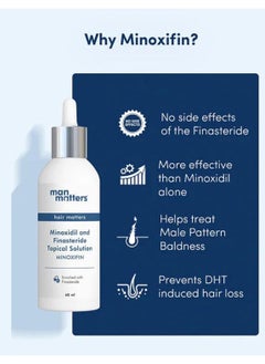 Man Matters Minoxidil 5% with Finasteride Solution Serum I Prevent Hair Loss, Thinning I Revitalise Hair and Beard Regrowth , Non-Sticky, Unscented I Extra Strength, 60ml  - Image 3