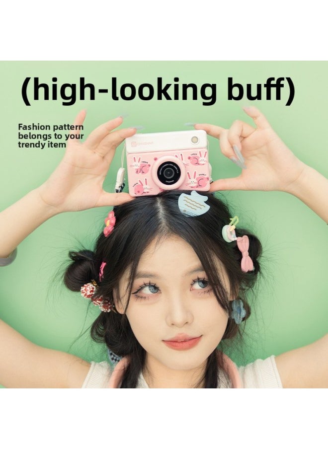 Generic Children's High-definition Digital SLR Camera Can Take Pictures Before And After The Double-shot Boys And Girls Birthday Gifts-Body Color:Green Puppy  - Image 3
