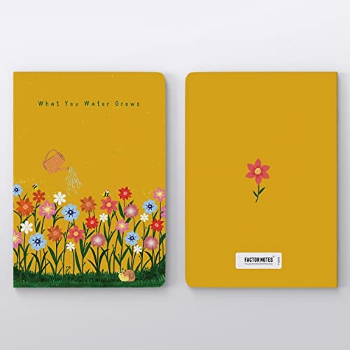 FACTOR NOTES A5 Notebook: Ruled | 90 GSM | 160 Pages (What you Water Grows) - Image 5