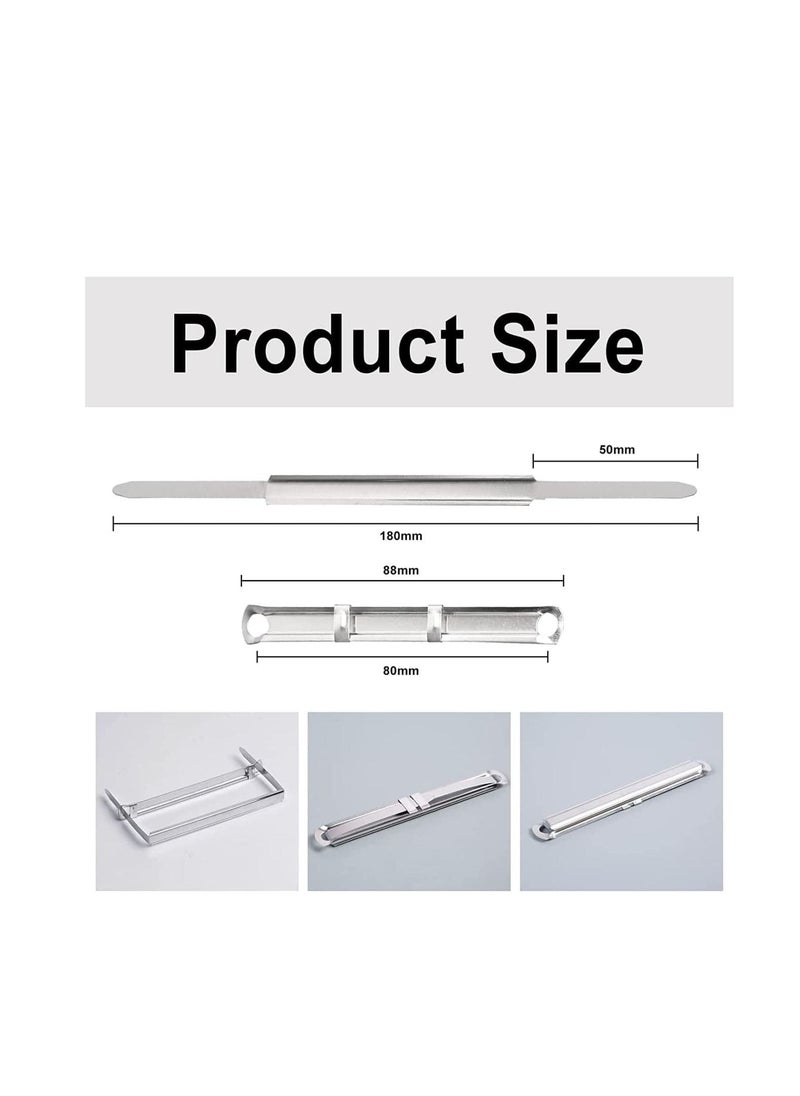 MARKQ - 50 Pack Metal File Fastener 8 cm Prong Paper Fasteners with Standard 2 Hole Punch Compressor for Paper File Folder - Image 1