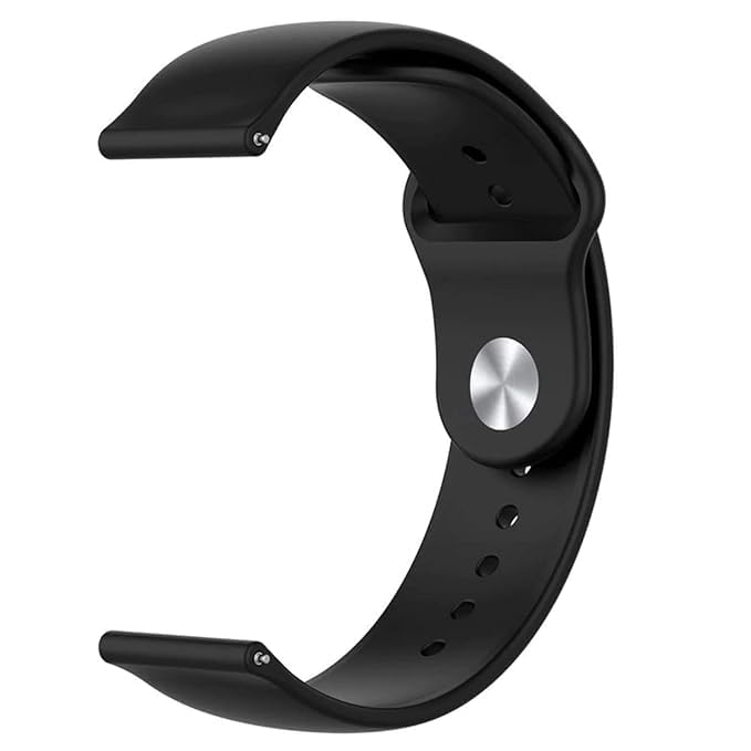 FCS Silicon 22mm Watch Strap For Fossil Gen 5 Julianna (Black) - Image 1