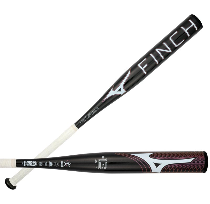 Mizuno Finch Fastpitch Softball Bat 13 Womens Aluminum Fast Pitch BAT BLK Iridescent 17OZ 29 INCHES 2900 - Image 2