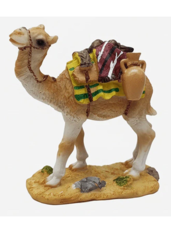 AKDC Polyresin Camel Figurine – Compact Artistic Decorative Collectible for Shelf & Table Display, Assorted Colors, 15 cm - Image 1