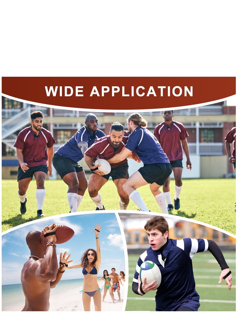 Excefore 8PCS Football Catching Trainer Band, Catch Football Receiving Training Volleyball Strap Football Training Equipment for Football Training Aids, Black - Image 5