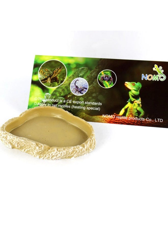 NomoyPet وعاء طعام من الراتنج لحوض الزواحف - (11 × 1.7 × 7.5 سم) - Image 2