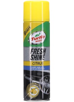 TurtleWax Fresh Shine Interior Plastic & Dashboard Cleaner with Air Freshener Citrus Scent 500ml 