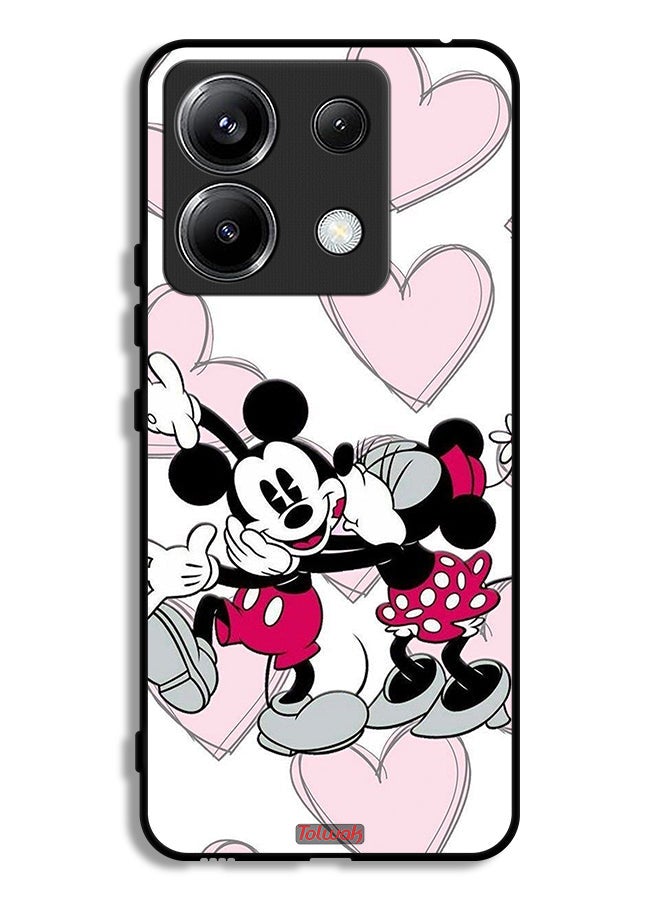 Tolwak Xiaomi Poco X6 5G Protective Case Cover Mickey Mouse Hug - Image 1