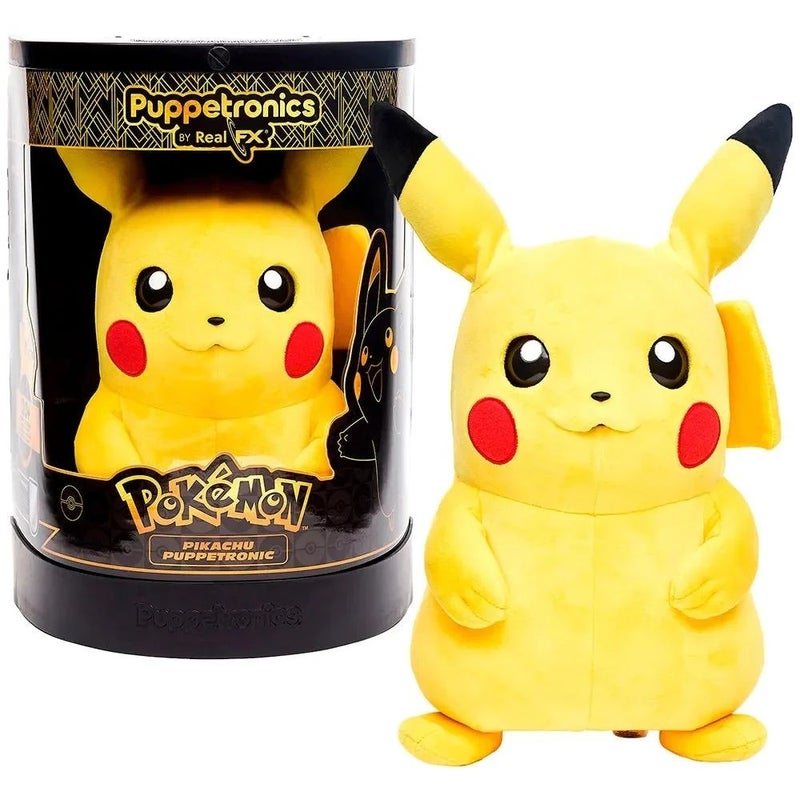 Wow! Stuff - Puppetonics Pokemon Pikachu Interactive Plush Toy with 120+ Sounds and Actions - POK-1001 - Image 1