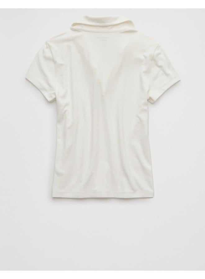 American Eagle AE Polo Hey Baby Tee - Image 2