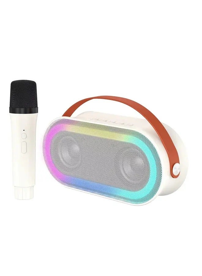 MYK Mini Karaoke Machine, Portable Karaoke Microphone Speaker For Kids And Adults, 2 Karaoke Microphones Wireless, Birthday Gifts For Girls Boys Family  - Image 1