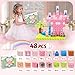 CEMECER Magnetic Blocks 48PCS 1in Princess Magnetic Building Blocks Toy for Kids Build Cubes Stacking Magnetic Tiles Sensory Montessori Construction Toys Boys Girls Christmas Birthday Gifts - Image 4