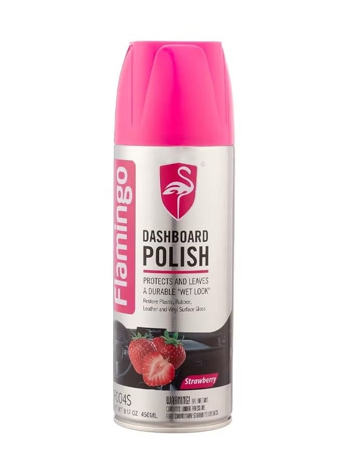 Flamingo Dashboard Polish Strawberry Scent 450ml - Image 1