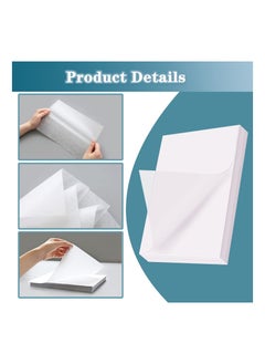 Tracing Paper, Drawing Paper, 100 Sheets Transfer Paper, A4 Size, Tracing Paper Pad, White Translucent Paper, Drafting Paper for Preliminary Drawing Sketching Images for Pencil Ink Markers