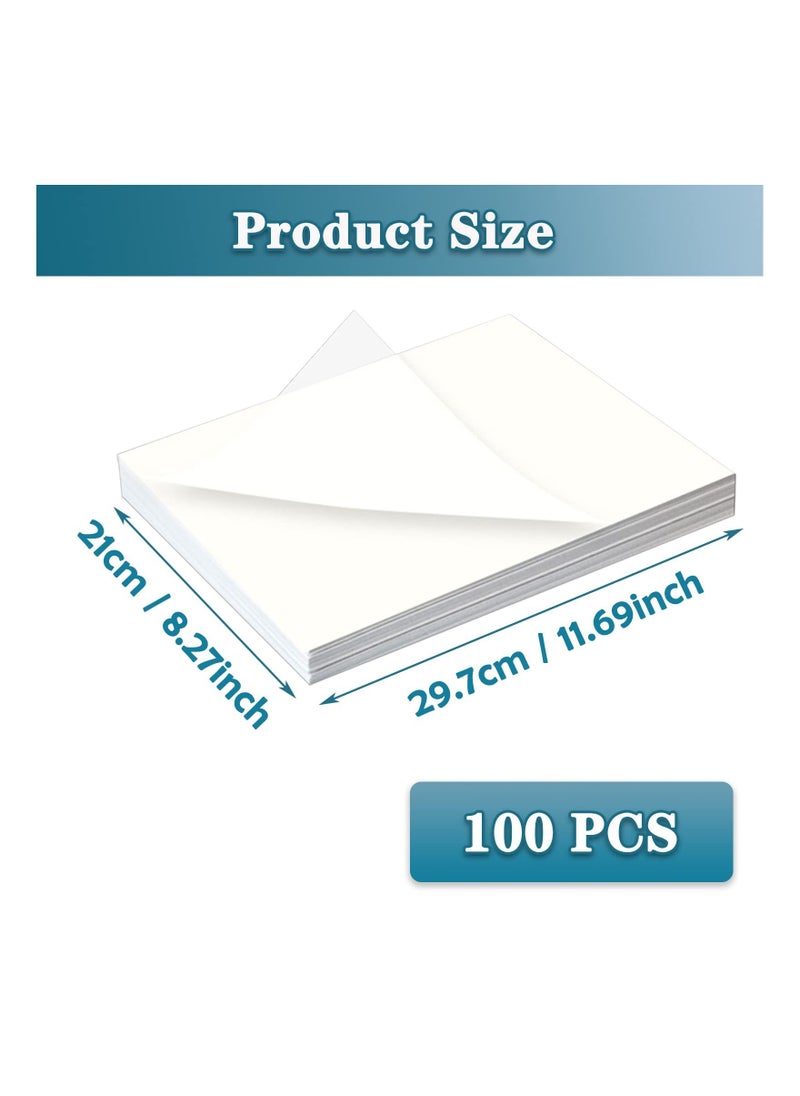 KASTWAVE - Tracing Paper, Drawing Paper, 100 Sheets Transfer Paper, A4 Size, Tracing Paper Pad, White Translucent Paper, Drafting Paper for Preliminary Drawing Sketching Images for Pencil Ink Markers - Image 1