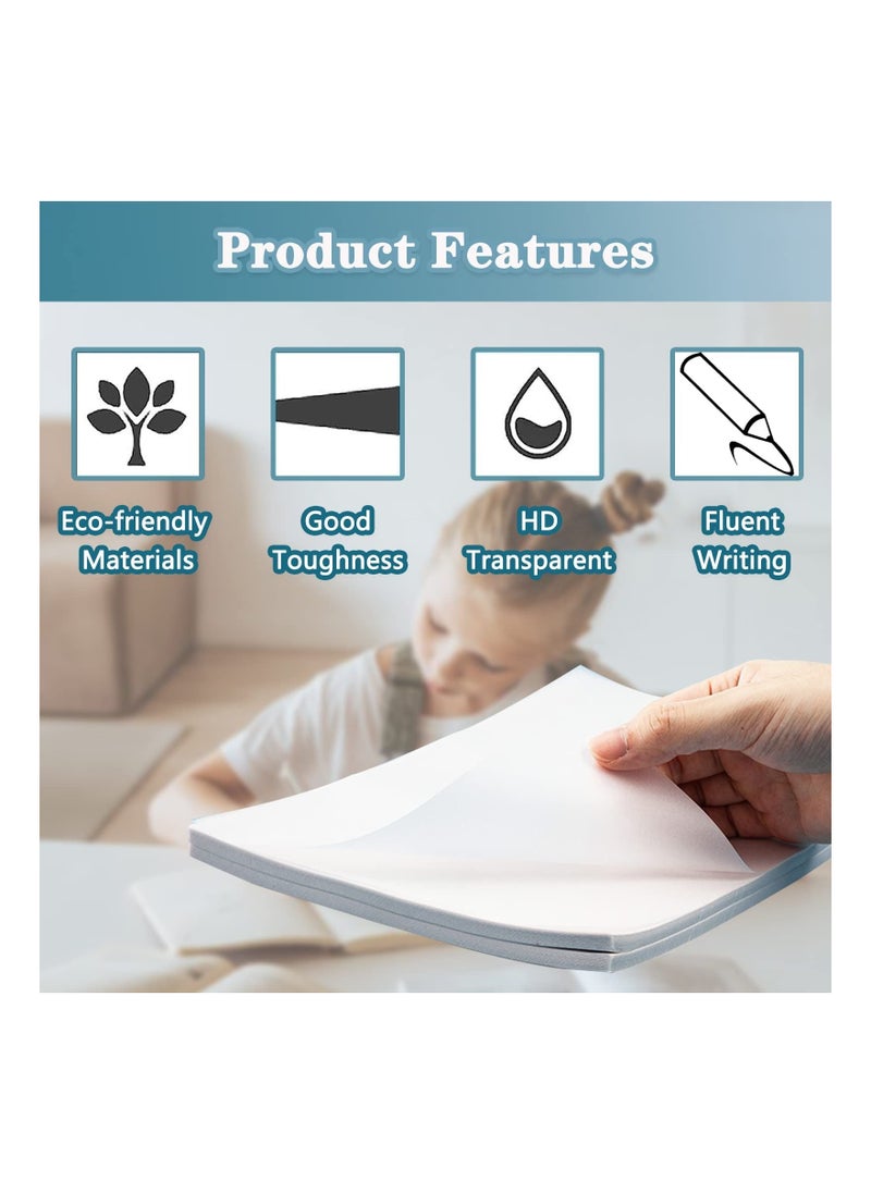 KASTWAVE - Tracing Paper, Drawing Paper, 100 Sheets Transfer Paper, A4 Size, Tracing Paper Pad, White Translucent Paper, Drafting Paper for Preliminary Drawing Sketching Images for Pencil Ink Markers - Image 1