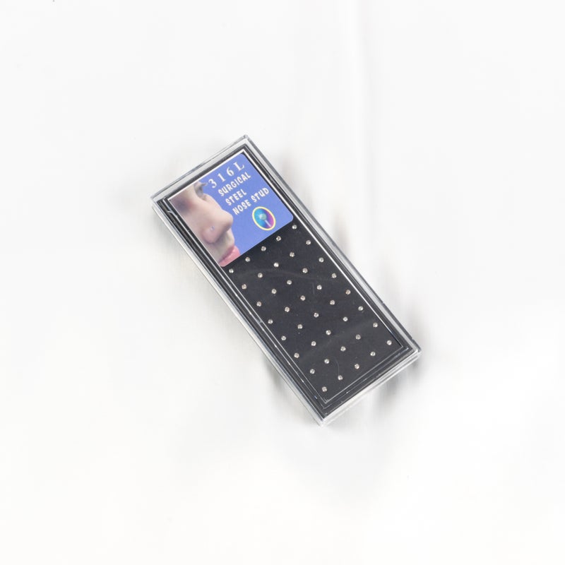 Box of 40 Stainless Steel Nose Piercing - Image 1