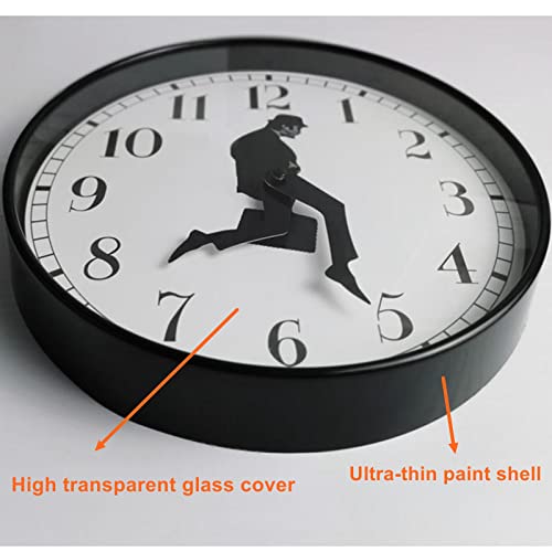 TANKRIN Ministry of Silly Walks Clock, Silly Walk Wall Clock, A Interesting Wall Clock for Bedroom Kitchen Living Room, Novelty Home Decor Gifts (Black) - Image 5