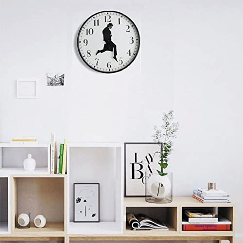 TANKRIN Ministry of Silly Walks Clock, Silly Walk Wall Clock, A Interesting Wall Clock for Bedroom Kitchen Living Room, Novelty Home Decor Gifts (Black) - Image 2