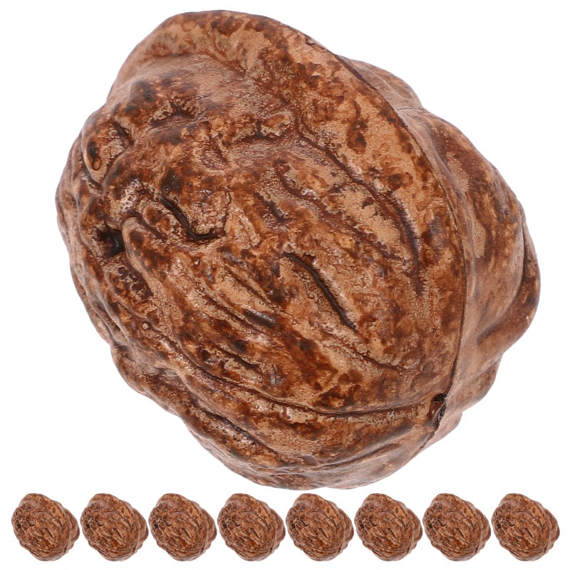 20pcs Artificial Walnut Lifelike Walnut Decoration Fake Dried Fruit Models - Image 4