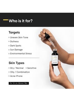 MINIMALIST Minimalist Vitamin C Face Serum With Vit E  Ferulic Acid For Glowing Skin  Advanced Brightening Formula With Power of Vit C  E Ferulic Acid  Fullerenes  - Image 3