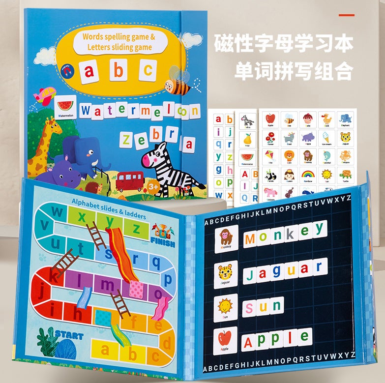 Children'S Cartoon Magnetic English Letter Jigsaw Puzzle Words Ten-Grid Array Mathematics Addition And Subtraction Teaching Aids Decomposition Toys - Image 1