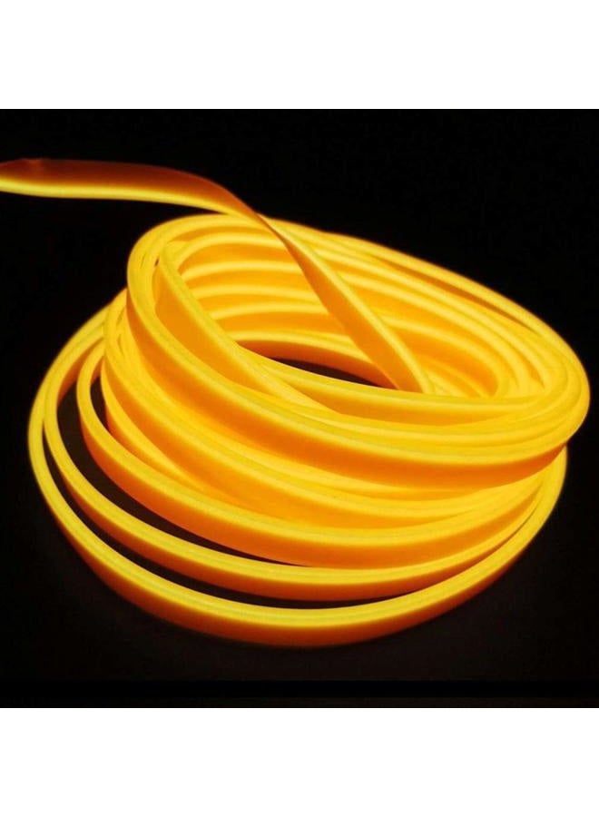 ABALDI El Wire Car Interior Neon Light, Ambient Lighting Kits for Car Decoration(5m/16ft, Yellow) - Image 2